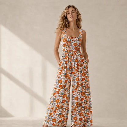 Effortless Floral Wide-Leg Jumpsuit
