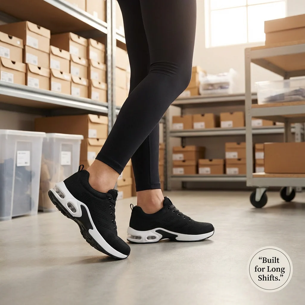 AuraHer™ Pro — 12-Hour Shift Shoes for All-Day Foot, Knee & Back Pain Relief