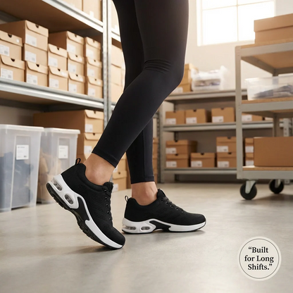 AuraHer™ Pro — 12-Hour Shift Shoes for All-Day Foot, Knee & Back Pain Relief