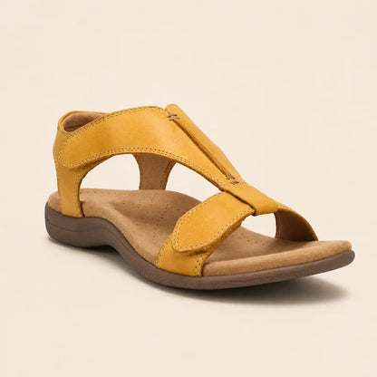 Cushioned Arch Support Leather Sandals