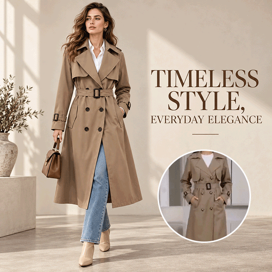 Timeless Belted Mid-Length Trench Coat