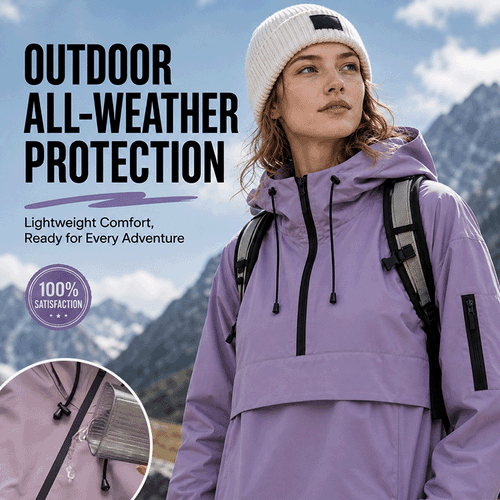 Women's All-Weather Waterproof Hooded Jacket