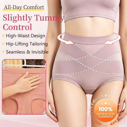 High-Waisted Seamless Tummy Control Shapewear Panties