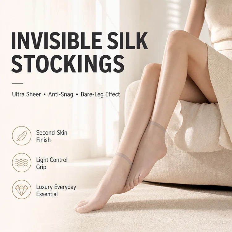 Elegant Invisible Sheer Socks for Flats & Heels