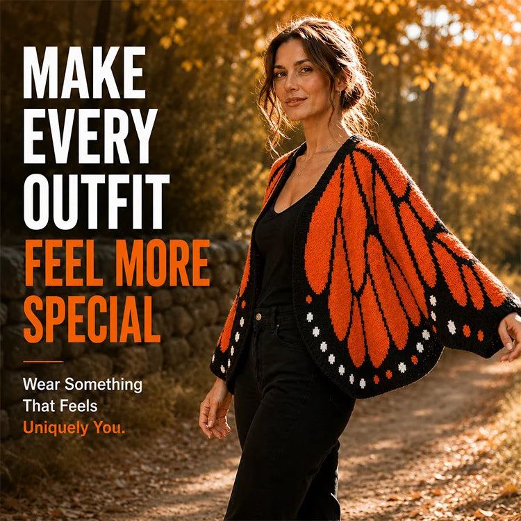 Butterfly Wing Knit Cardigan