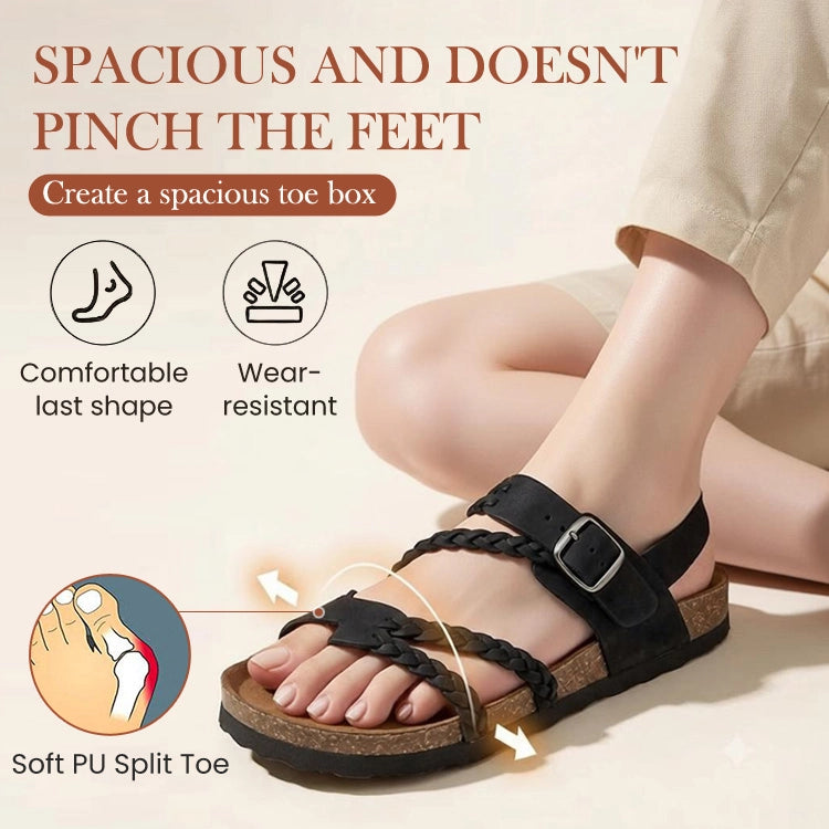 Braided Comfort Cork Sandals