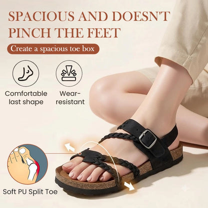 Braided Comfort Cork Sandals