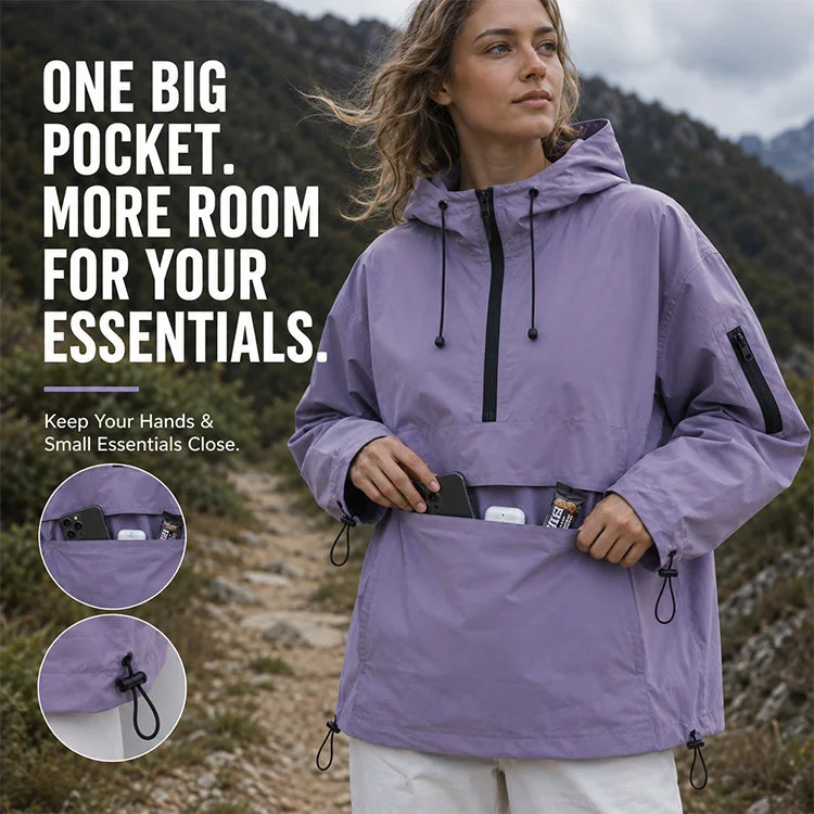 Women's All-Weather Waterproof Hooded Jacket