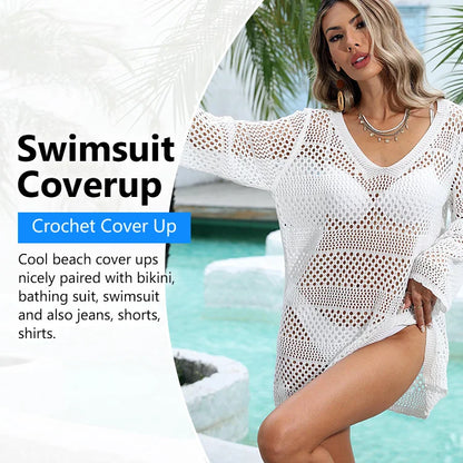 Sheer Knit Beach Cover-Up — Flattering Fit for Every Body