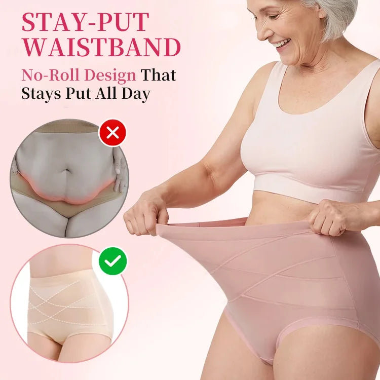 High-Waisted Seamless Tummy Control Shapewear Panties