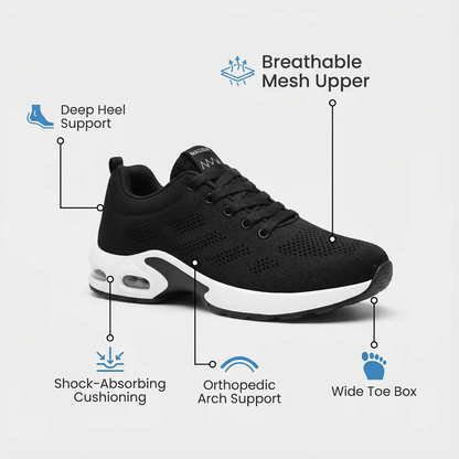 AuraHer™ Pro — 12-Hour Shift Shoes for All-Day Foot, Knee & Back Pain Relief