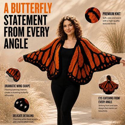 Butterfly Wing Knit Cardigan