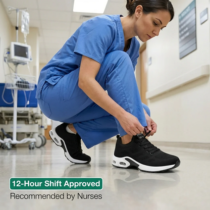 AuraHer™ Pro — 12-Hour Shift Shoes for All-Day Foot, Knee & Back Pain Relief