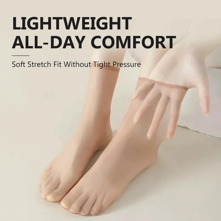 Elegant Invisible Sheer Socks for Flats & Heels