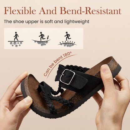 Braided Comfort Cork Sandals