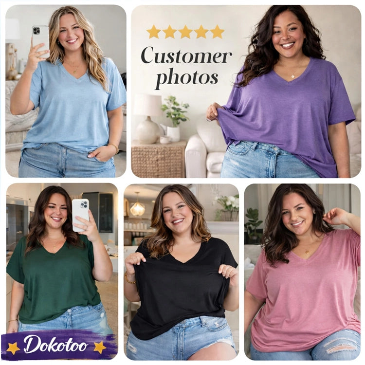 Pleated V-Neck Short Sleeve Top