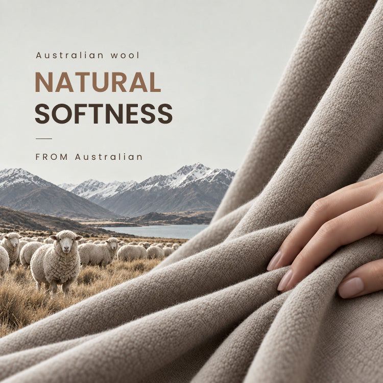 Elegant Pull-Through Fleece Shawl Wrap