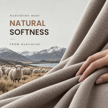 Elegant Pull-Through Fleece Shawl Wrap