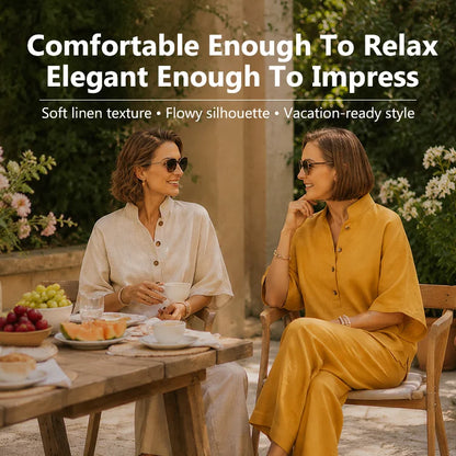 Cotton Linen Relaxed Two-Piece Set