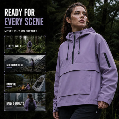 Women's All-Weather Waterproof Hooded Jacket