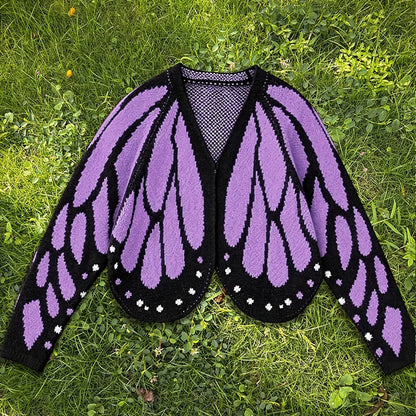 Butterfly Wing Knit Cardigan