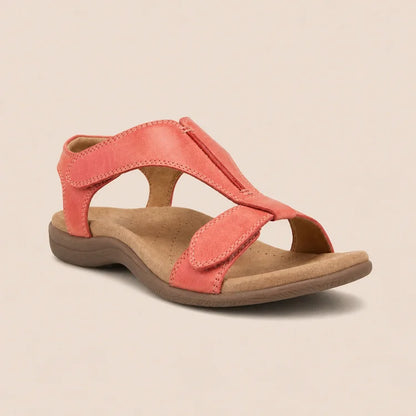 Cushioned Arch Support Leather Sandals