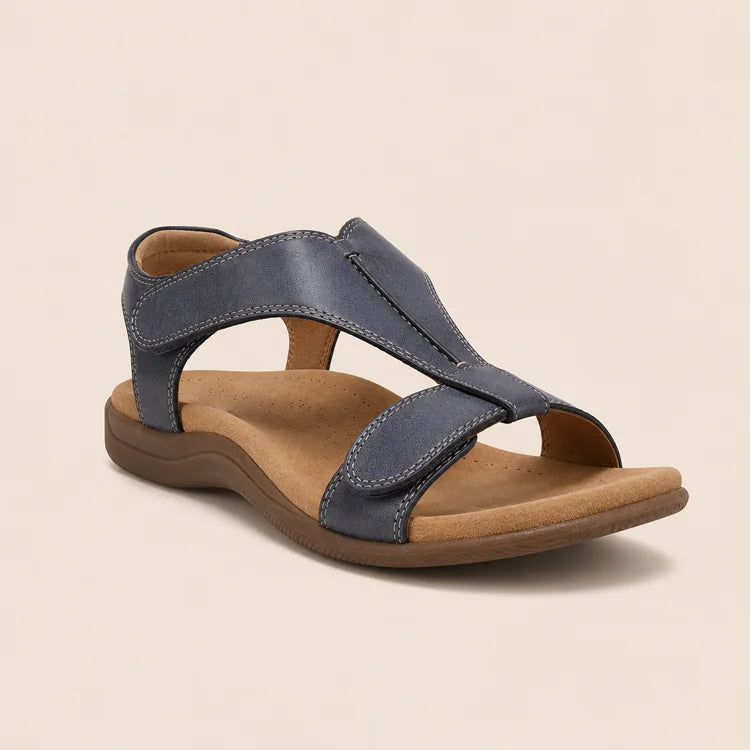 Cushioned Arch Support Leather Sandals