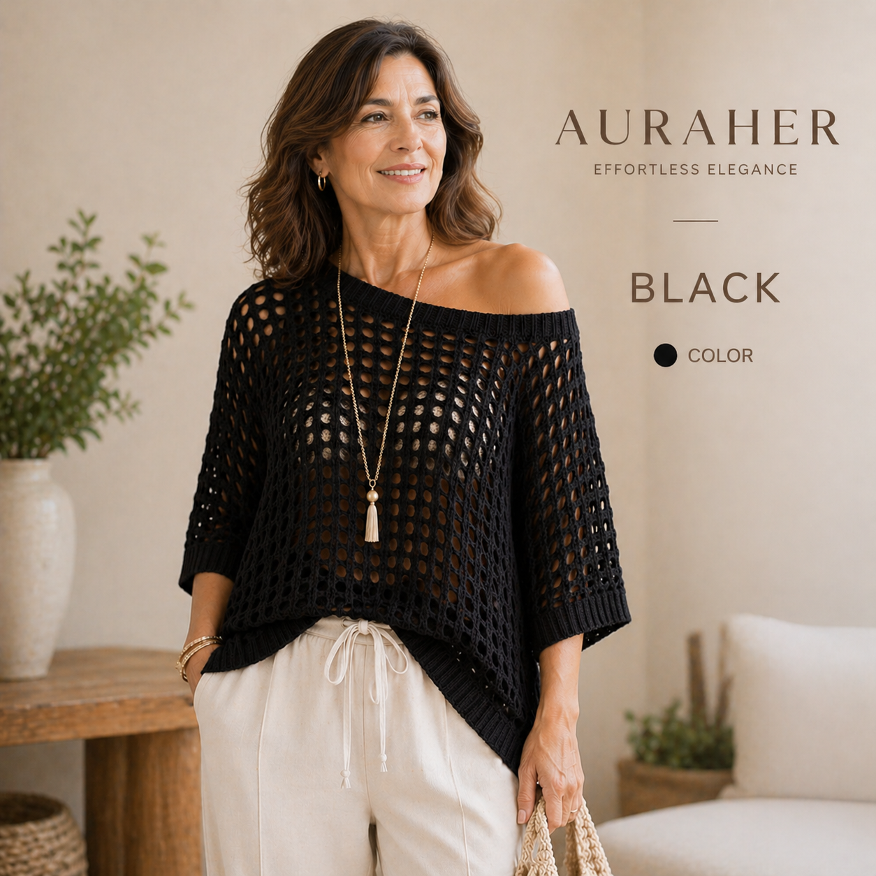 Breezy Hollow-Out Knit Top — Lightweight, Flowy & Effortlessly Stylish