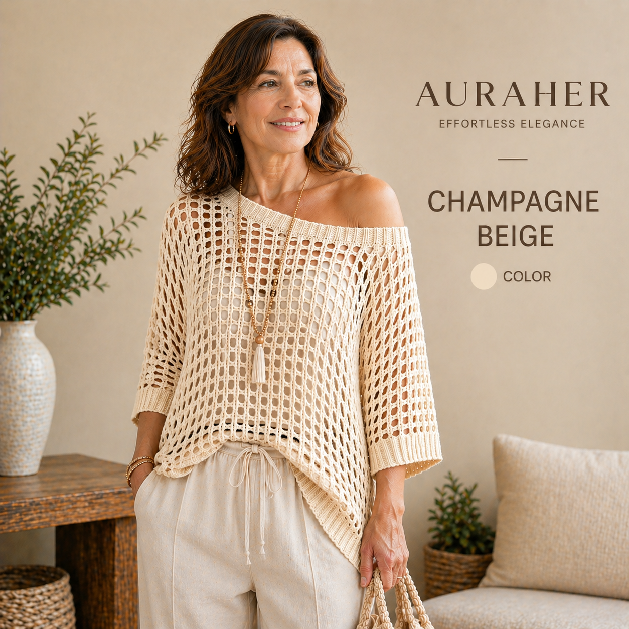 Breezy Hollow-Out Knit Top — Lightweight, Flowy & Effortlessly Stylish