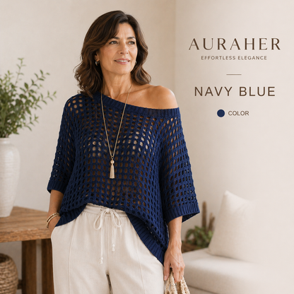 Breezy Hollow-Out Knit Top — Lightweight, Flowy & Effortlessly Stylish