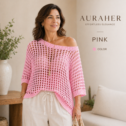Breezy Hollow-Out Knit Top — Lightweight, Flowy & Effortlessly Stylish