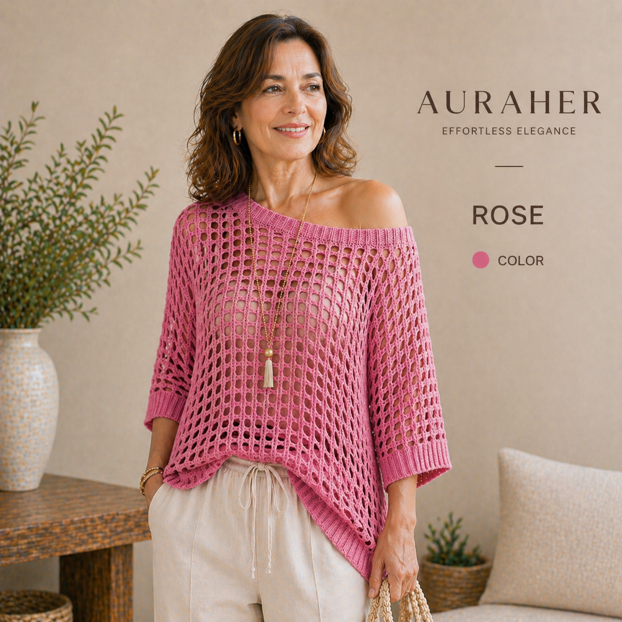 Breezy Hollow-Out Knit Top — Lightweight, Flowy & Effortlessly Stylish
