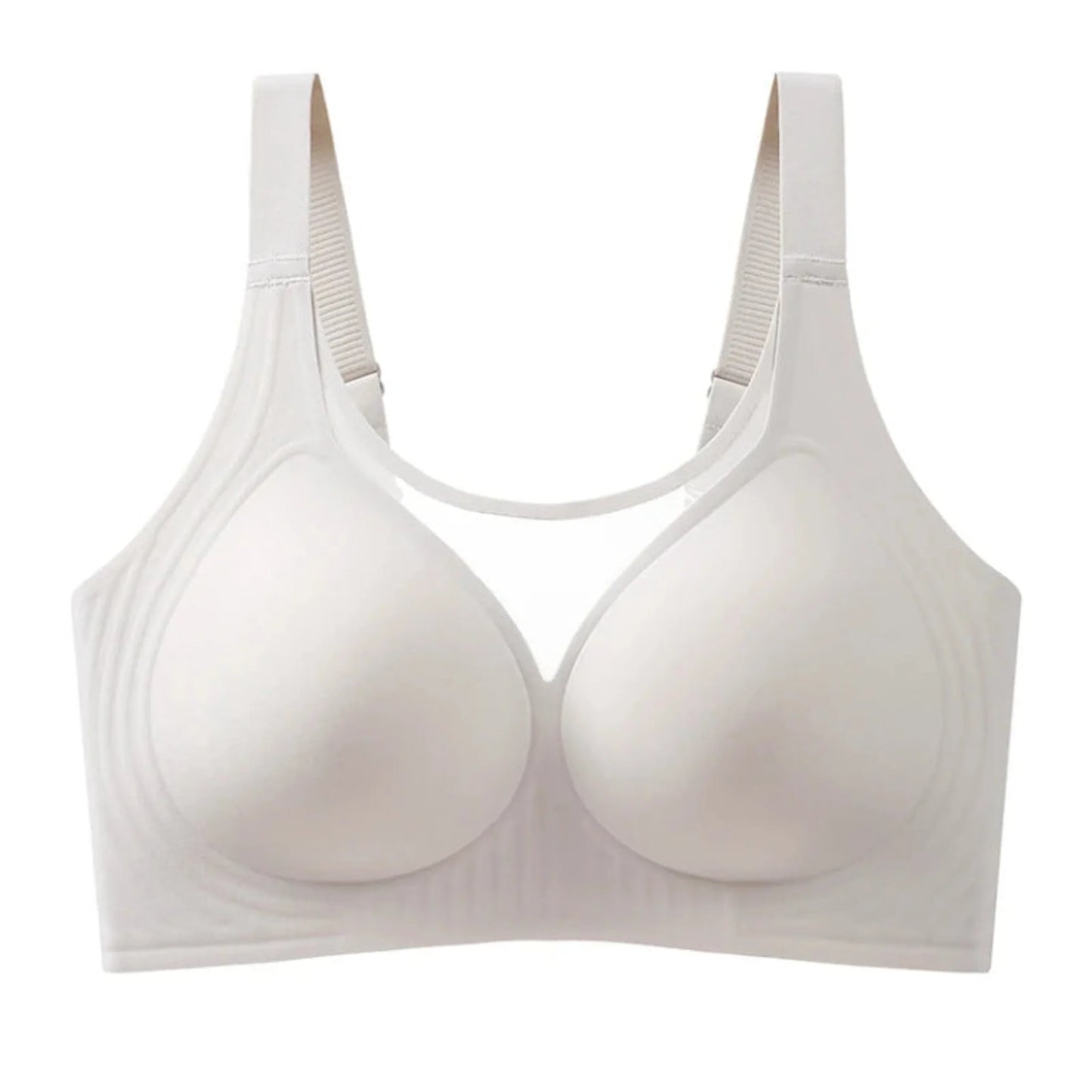 Plus-Size Wire-Free Lace Bra - Full Coverage & Support