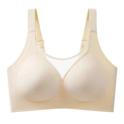 Plus-Size Wire-Free Lace Bra - Full Coverage & Support