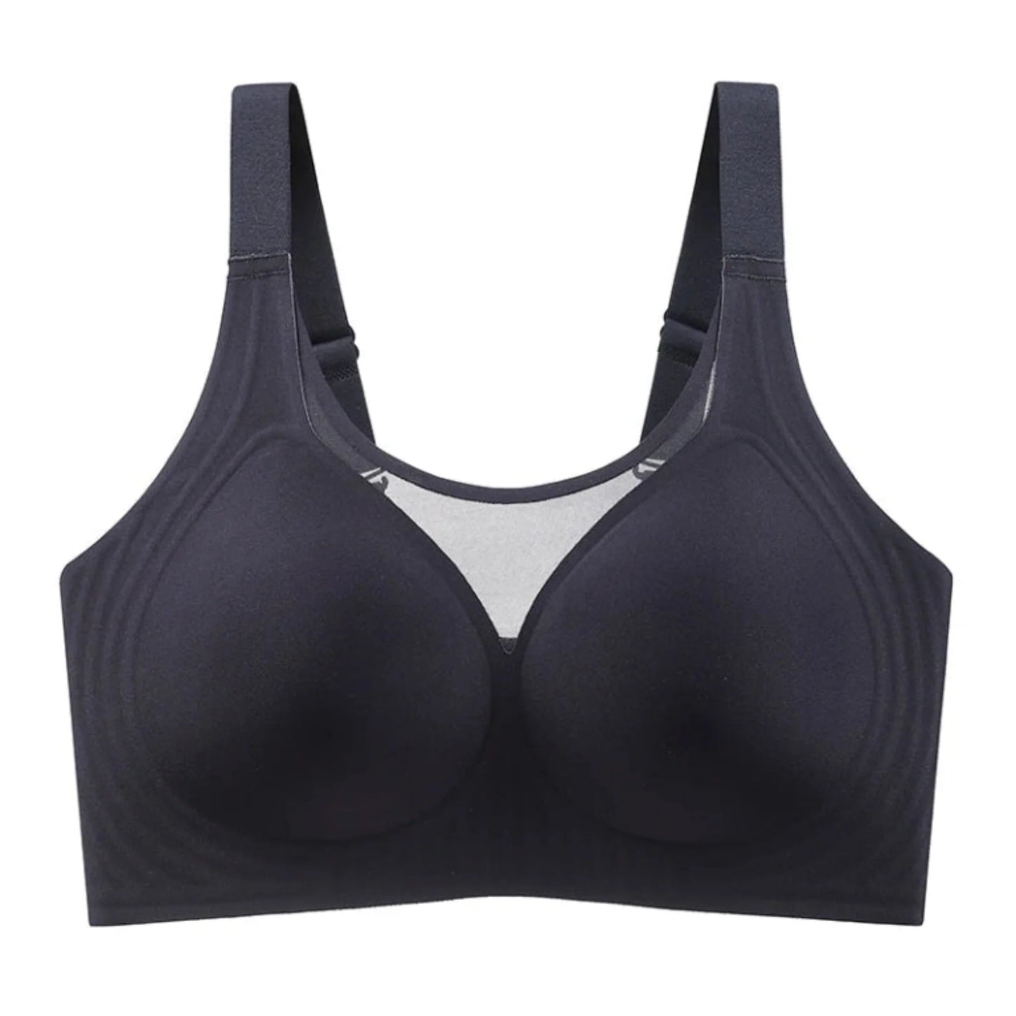 Plus-Size Wire-Free Lace Bra - Full Coverage & Support