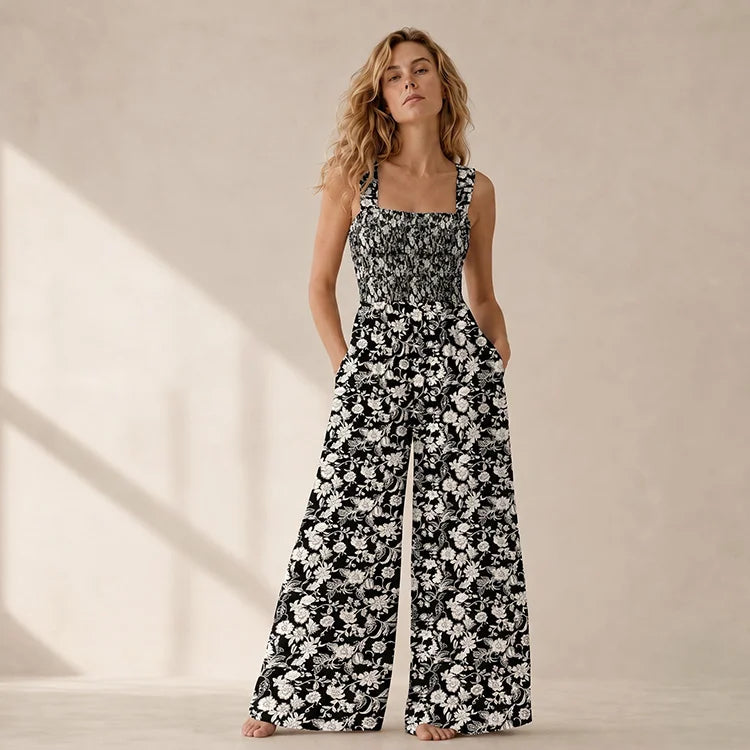 Effortless Floral Wide-Leg Jumpsuit
