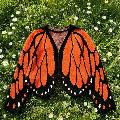 Butterfly Wing Knit Cardigan