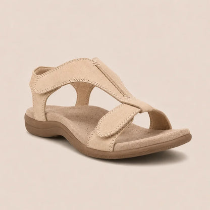 Cushioned Arch Support Leather Sandals