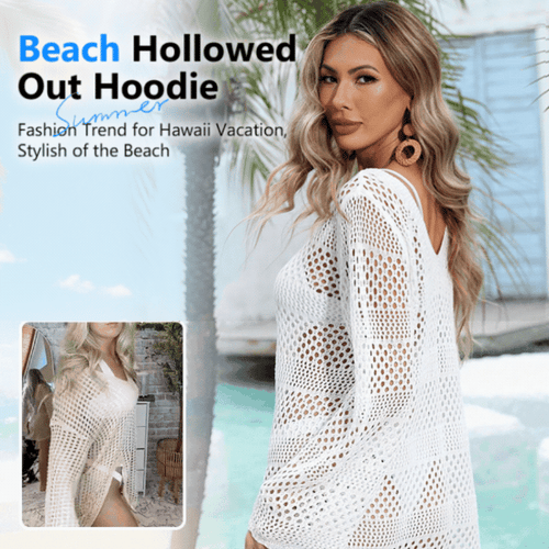 Sheer Knit Beach Cover-Up — Flattering Fit for Every Body