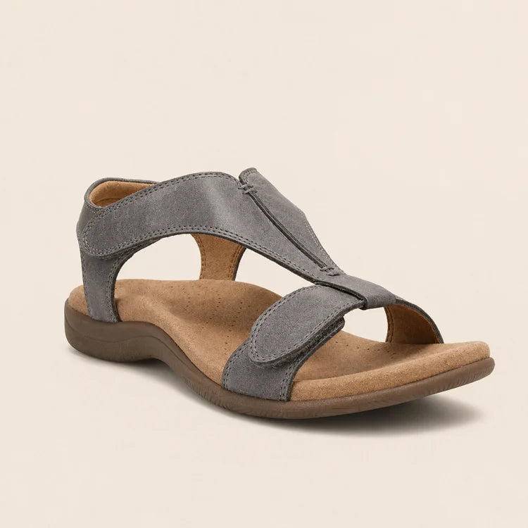 Cushioned Arch Support Leather Sandals