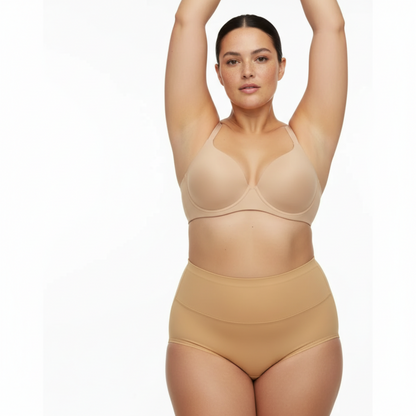 Cotton High-Waist Briefs - 4-Pack Multicolor Set