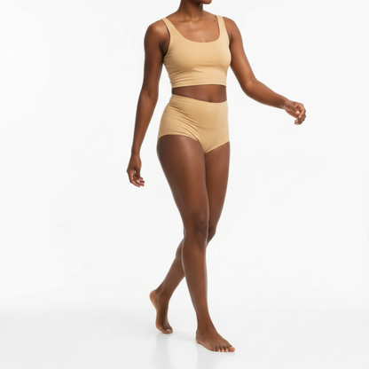 Cotton High-Waist Briefs - 4-Pack Multicolor Set