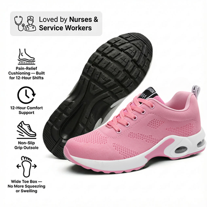 AuraHer™ Pro — 12-Hour Shift Shoes for All-Day Foot, Knee & Back Pain Relief