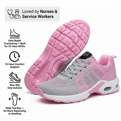 AuraHer™ Pro — 12-Hour Shift Shoes for All-Day Foot, Knee & Back Pain Relief